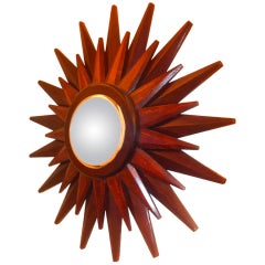 Witch Mirror with Rosewood Sun Rays
