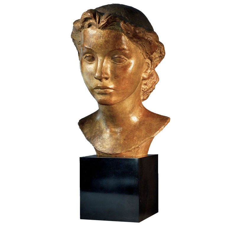 Young Ladys Bust By Vadim Androusov For Sale