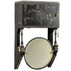 Vintage Wall Cabinet With Its Mirror By Carlo Bugatti