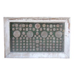 Intaglios in Painted Wood Frame