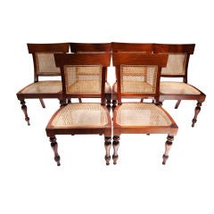 Mahogany British Colonial Side Chairs