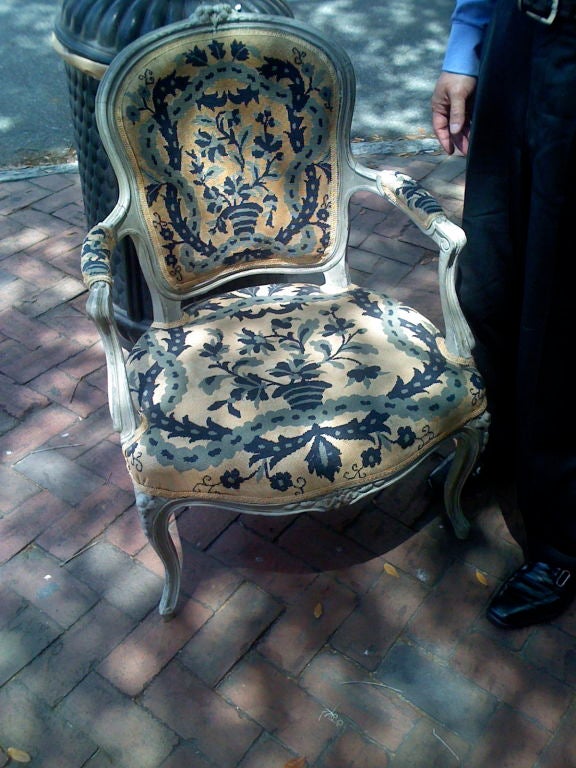 19th Century Pair of French Needlepoint Fauteuils For Sale