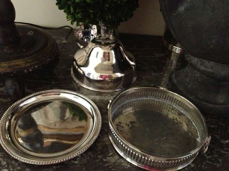 Pair of Silver Sheffield Food Warmers For Sale 1