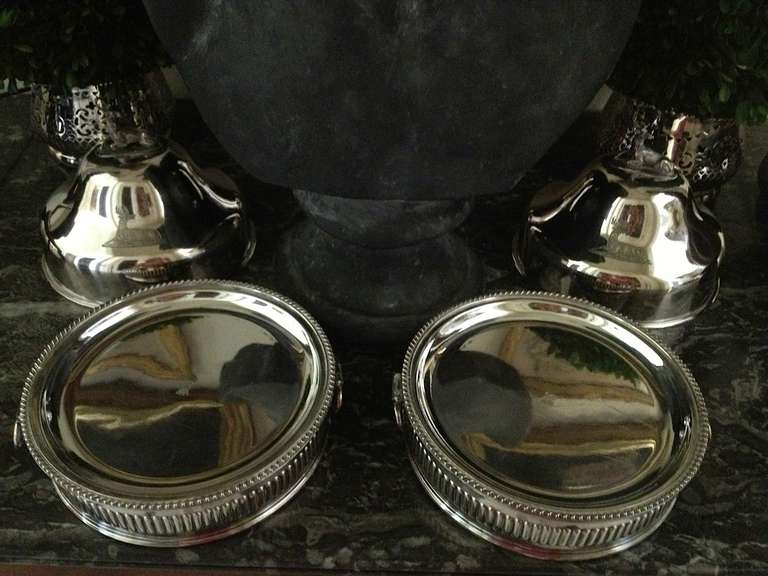 Pair of Silver Sheffield Food Warmers For Sale 3