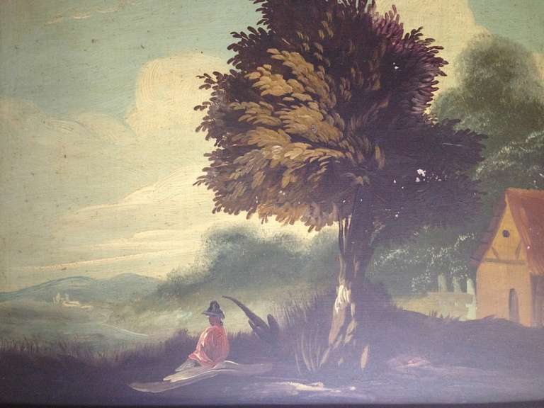 Pair of 19th Century Italian Landscapes For Sale 2