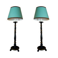 Pair Altar Sticks as Lamps