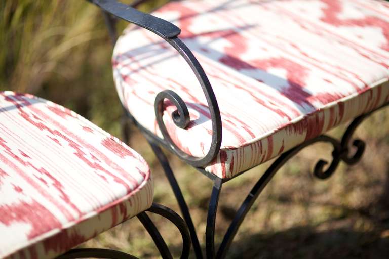 Iron Six French Garden Chairs For Sale