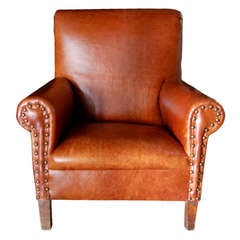 Child's Leather Club Chair