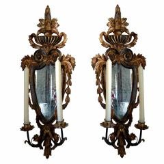 Pair of Gilt Sconces