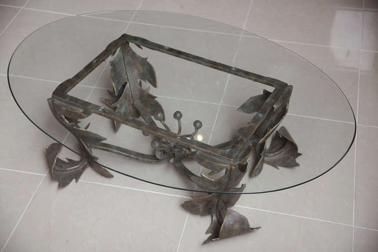 American Hand-Forged Low Table For Sale