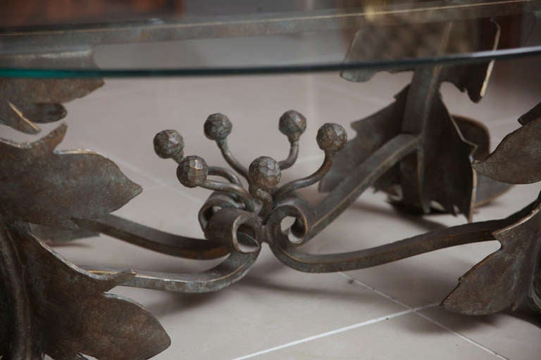 Bronze Hand-Forged Low Table For Sale