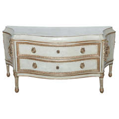 Important Italian Neoclassic Painted and Parcel-Gilt Commode 10