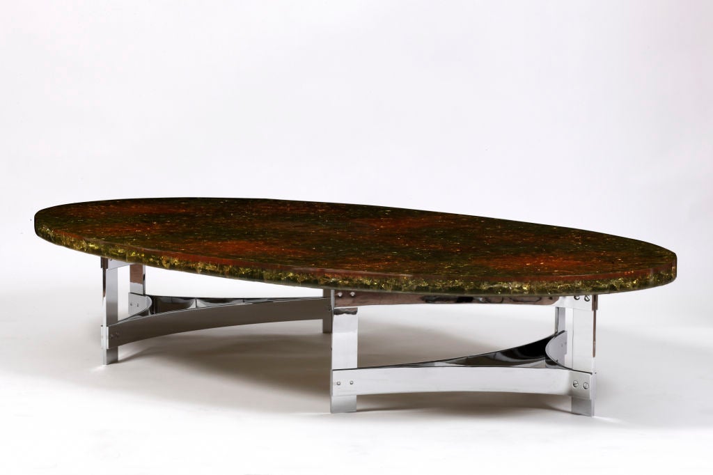 French Low table by Pierre Charbin
