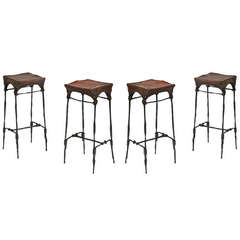 Set of four stools by Sido and François Thevenin