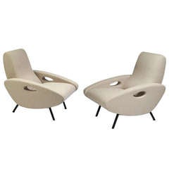 Pair of armchairs by Marco Zanuso