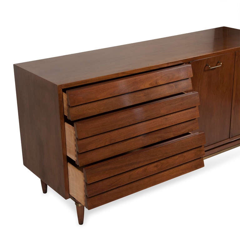 Mid-20th Century Slatted Front Cabinet