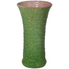 Sea Green Cornet Vase by Accolay