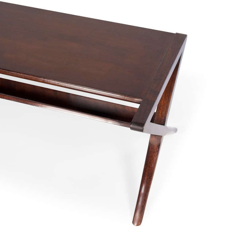 Mid-20th Century X-Base Coffee Table