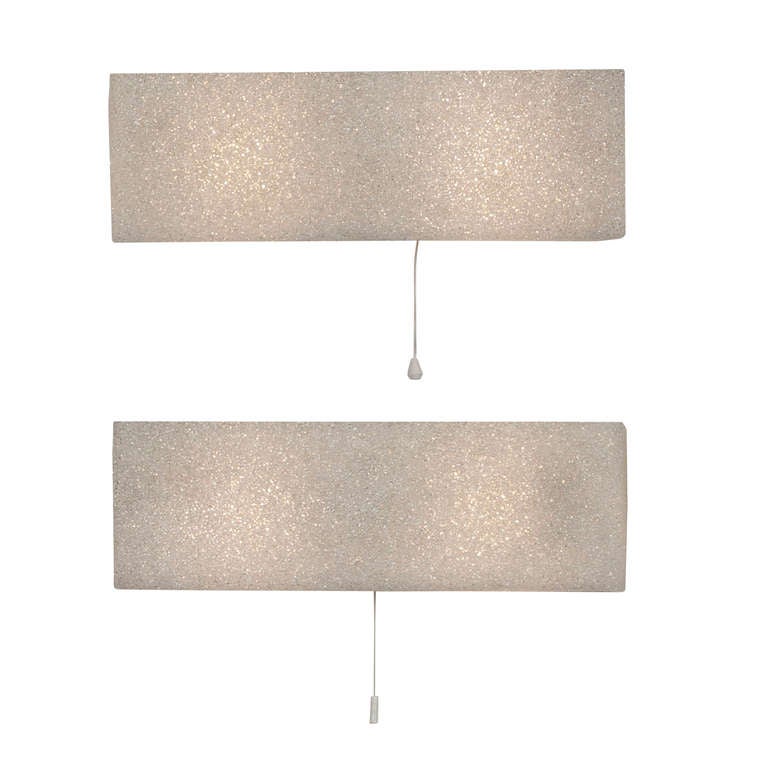Granulated Rectangular Box Sconces