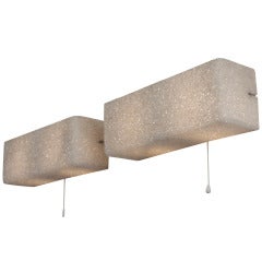 Granulated Rectangular Box Sconces