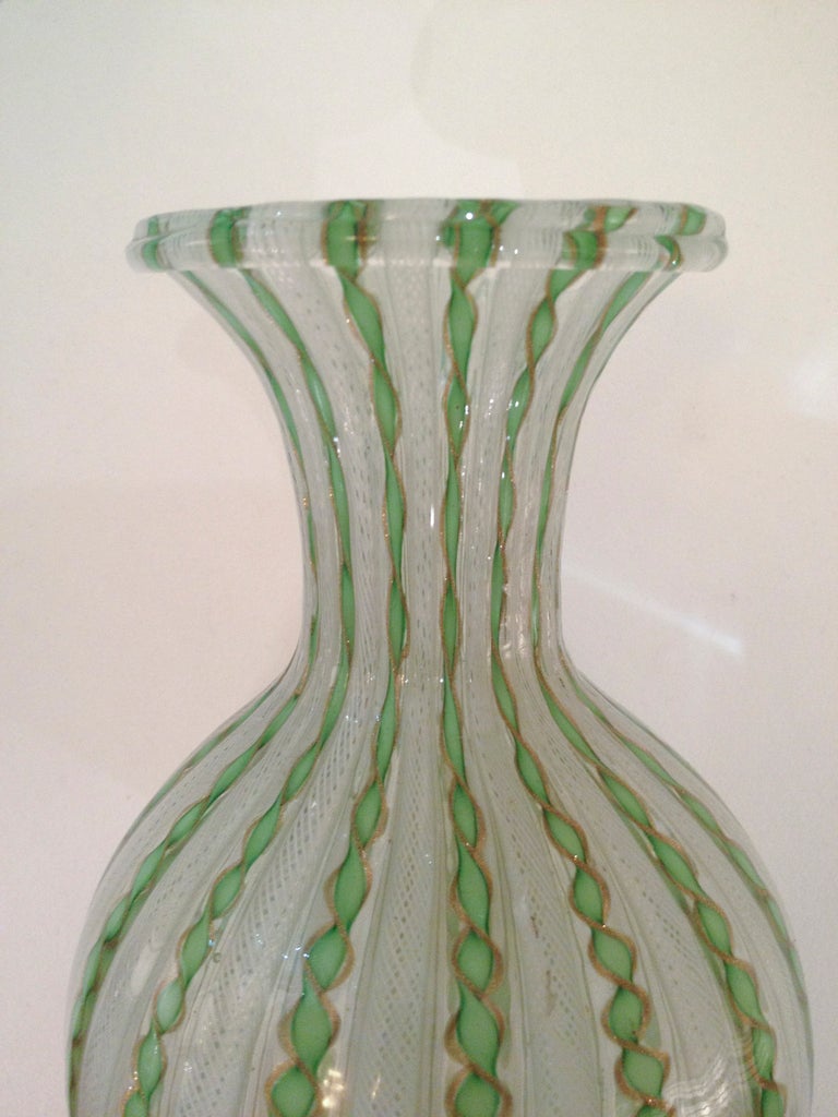 Pair of Zanfirico Glass Vases by AVEM In Excellent Condition In Brooklyn, NY