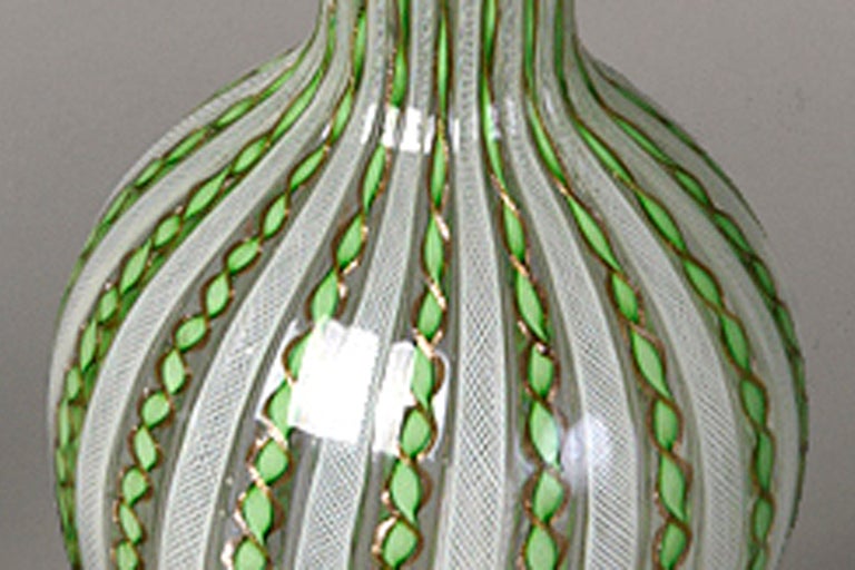 Pair of Zanfirico Glass Vases by AVEM 1