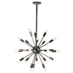 Twenty-five Arm Chrome Sputnik Chandelier