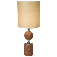 Brick Red Table Lamp by Barbier