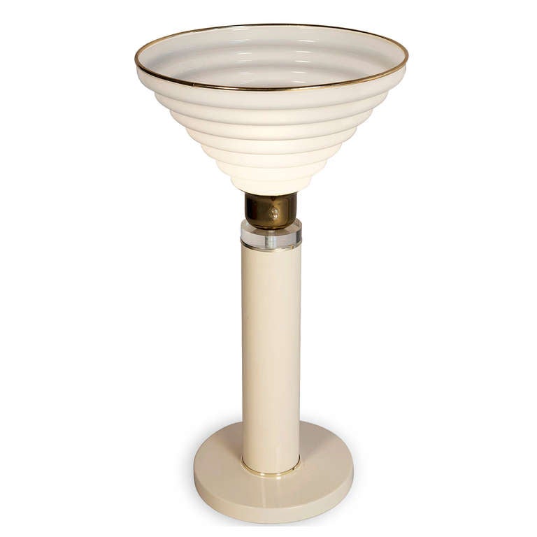 American Deco Revival Table Lamps, Pair