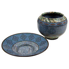 Two Mosaic Ceramics by Gerbino