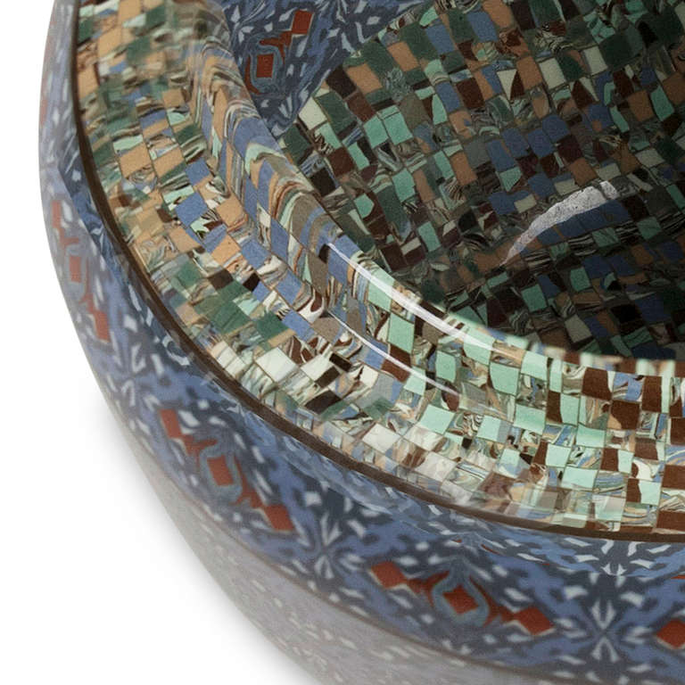 20th Century Two Mosaic Ceramics by Gerbino