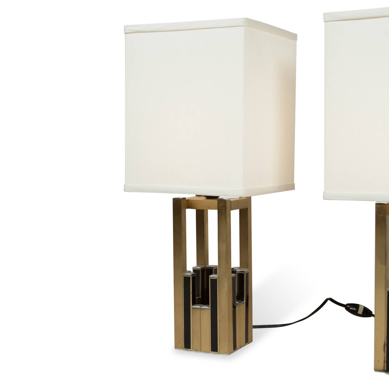 Pair of Lumica Table Lamps In Good Condition For Sale In Brooklyn, NY