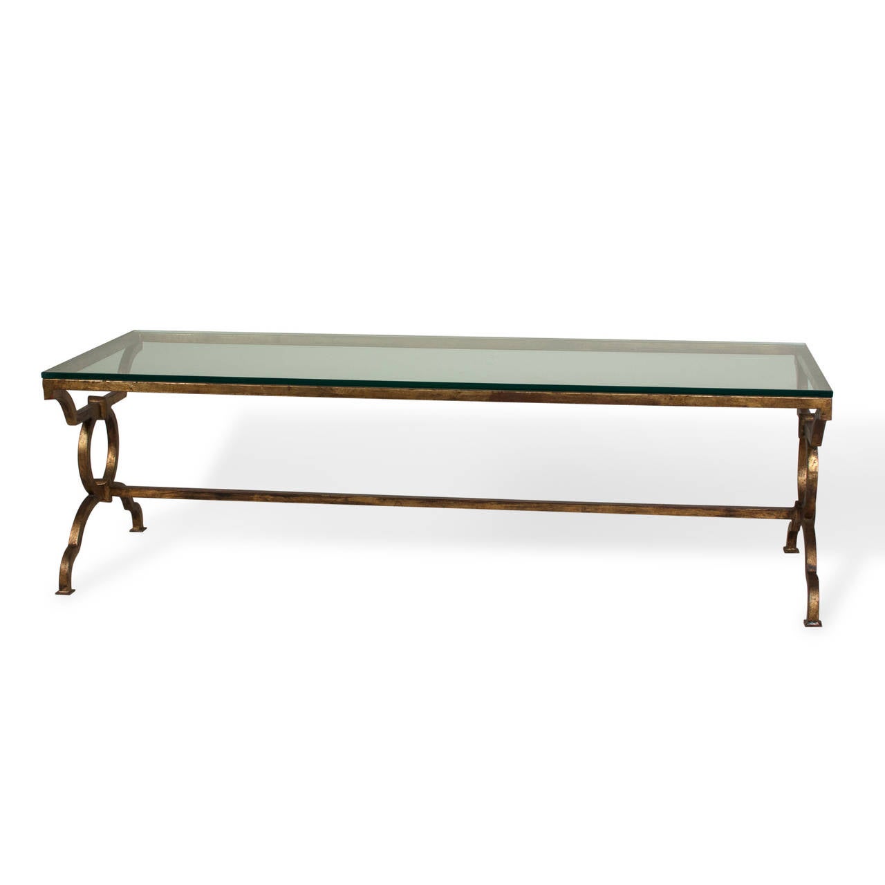 French Gilt Iron Coffee Table