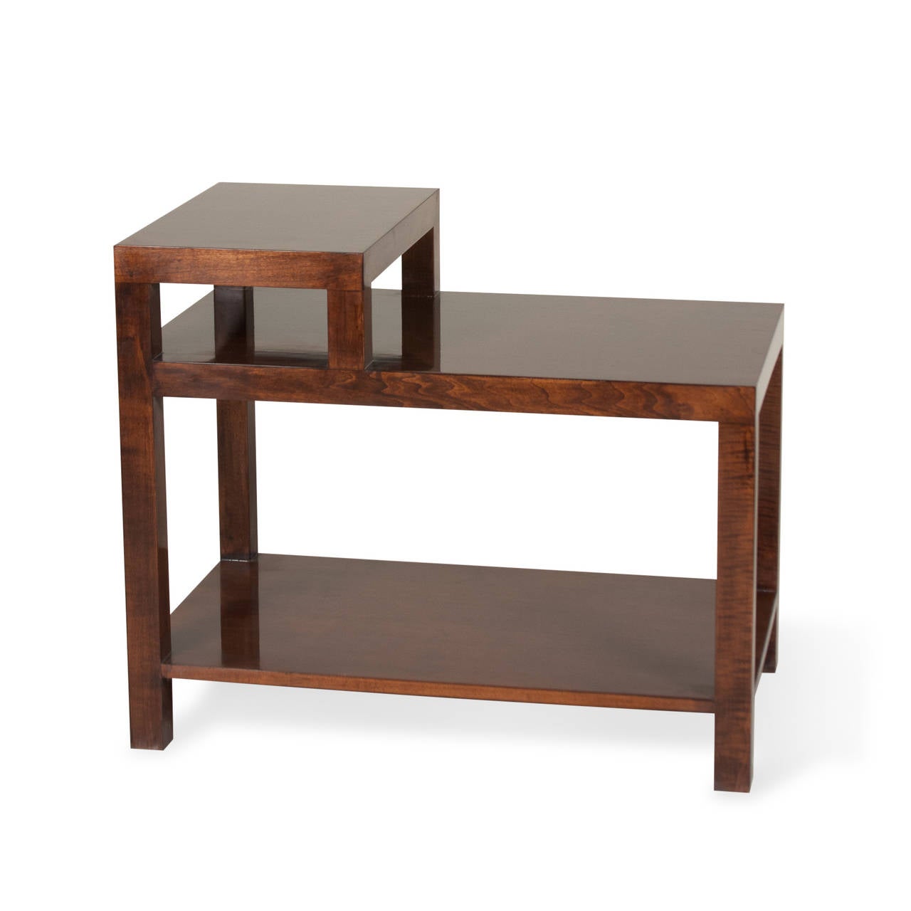 Mid-20th Century Pair of Stepped End Tables For Sale