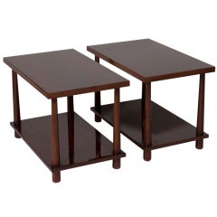 Pair of Mahogany "Ming" tables by Robsjohn-Gibbings
