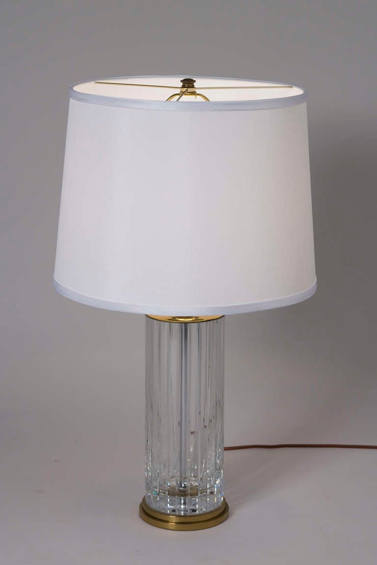 French Crystal Table Lamp by Baccarat