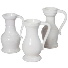 Set of Three "Ghost" Pitchers by Pol Chambost