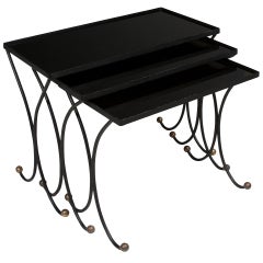 Jean Royere Style Nesting Tables