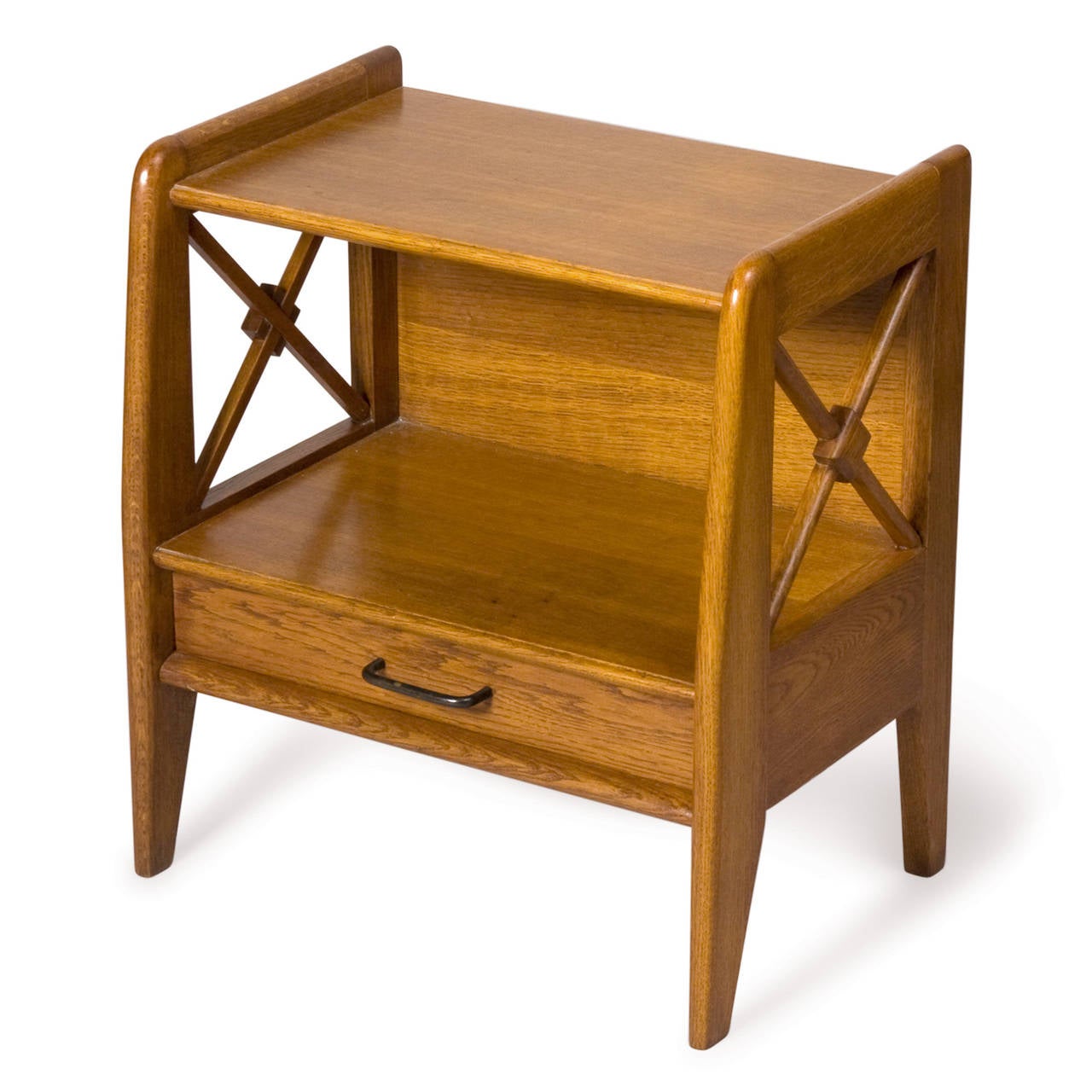 Mid-20th Century French Oak Bedside Tables For Sale