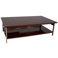 Parlor Perfect Two Tier Mahogany Coffee Table by Paul McCobb