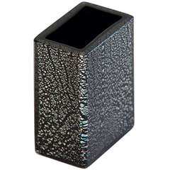 Black Glass Seguso Vase