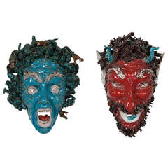 Vintage Mythological Masks by Pattarino