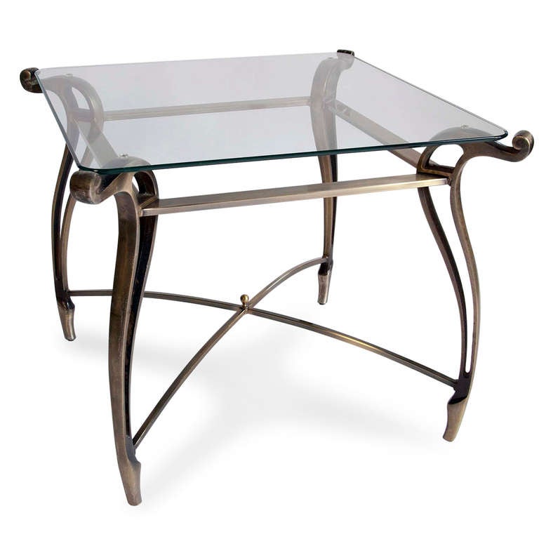 American Bronze Occasional Table For Sale