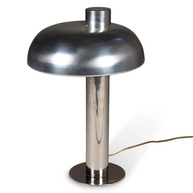 Polished Dome Desk Lamp In Good Condition In Brooklyn, NY