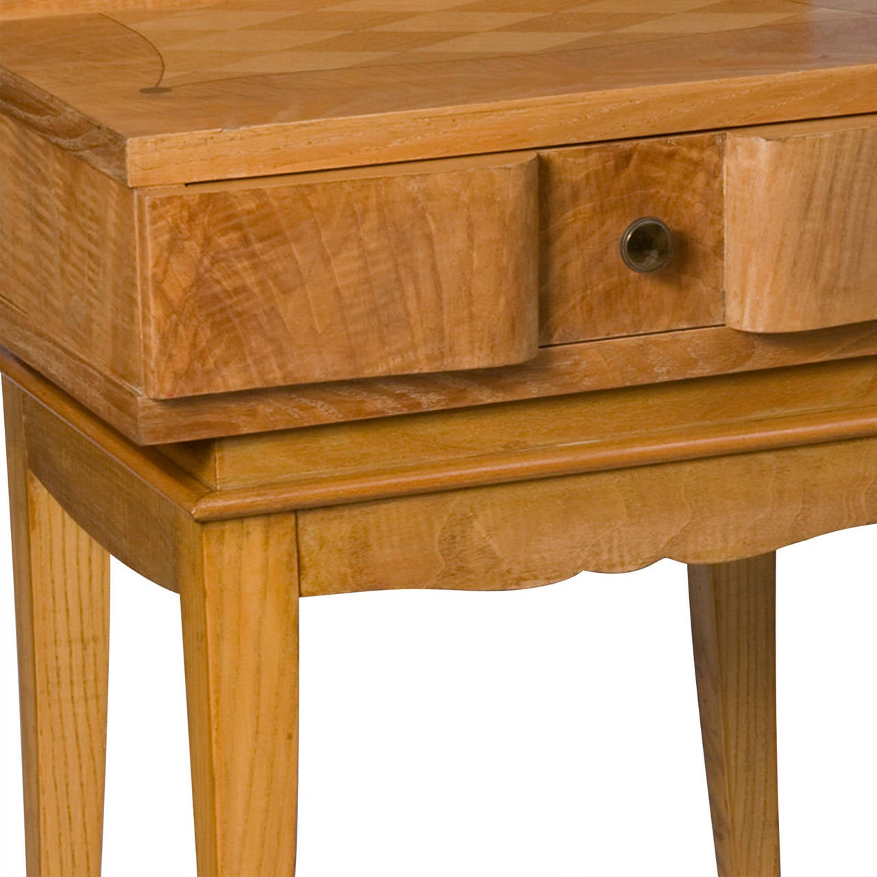 Mid-20th Century French Oak Inlaid End Tables For Sale