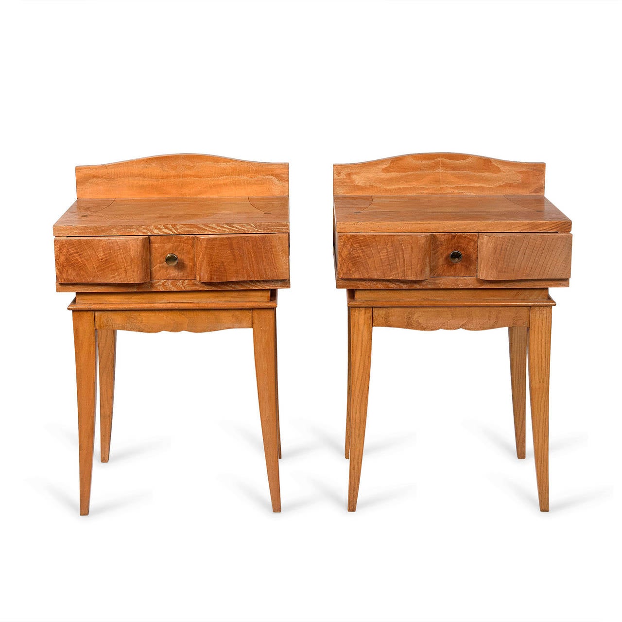 French Oak Inlaid End Tables For Sale 4