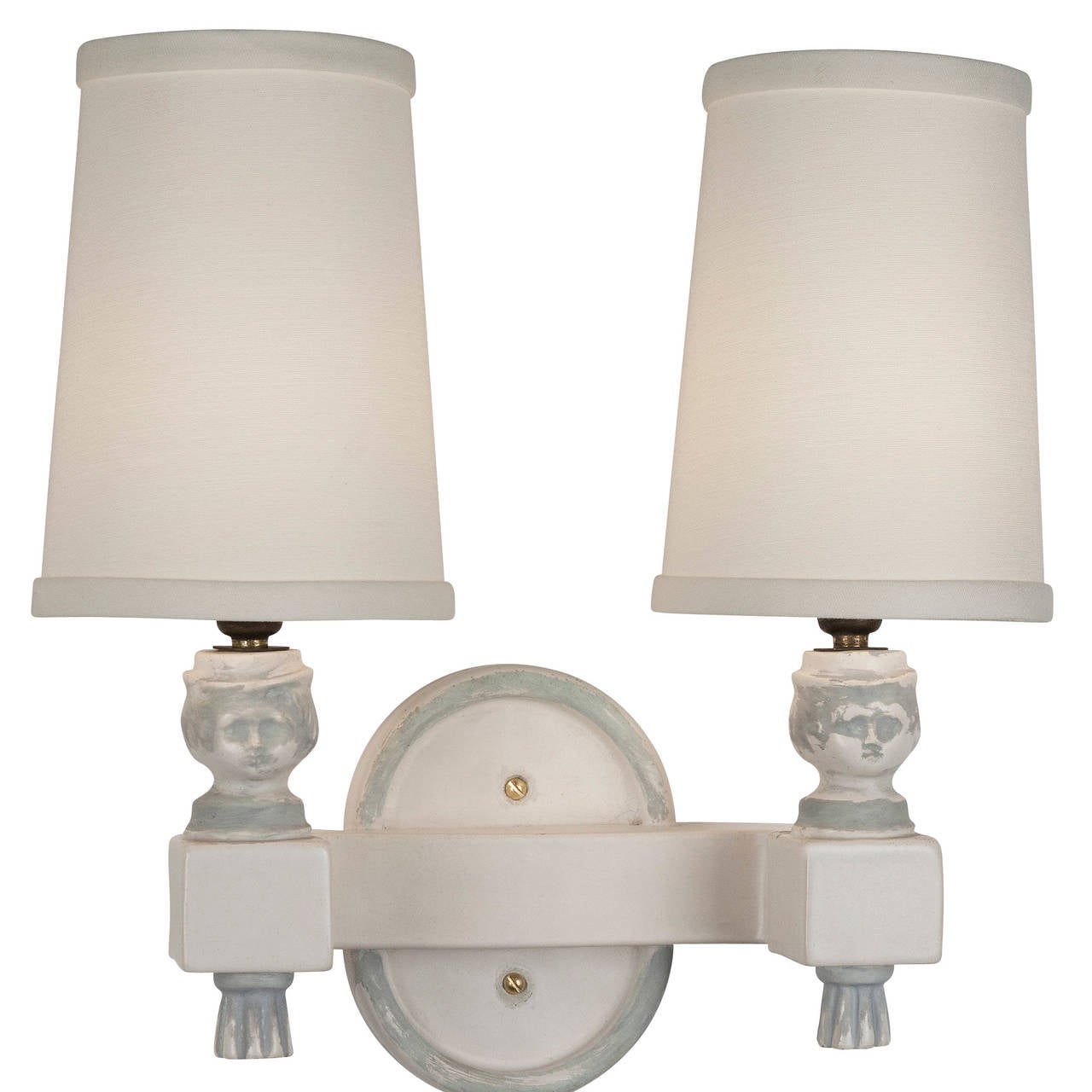 Mid-20th Century Pair of Arbus Style Sconces For Sale