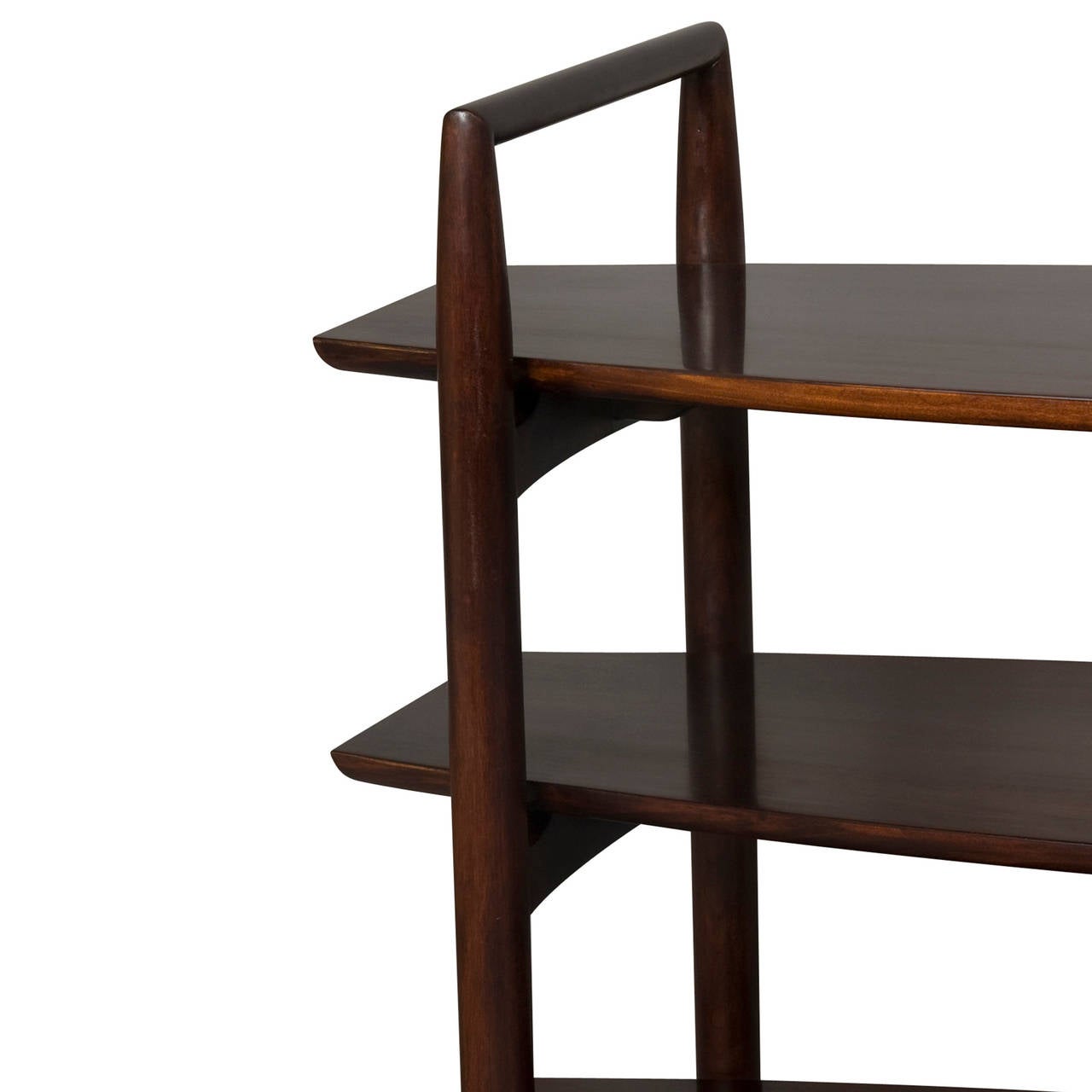 Gibbings Three-Tier, Rolling Etagere In Excellent Condition For Sale In Brooklyn, NY