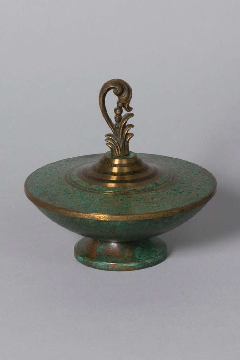 Two Verdigris Bronze Objects by Carl Sorensen In Good Condition In Brooklyn, NY