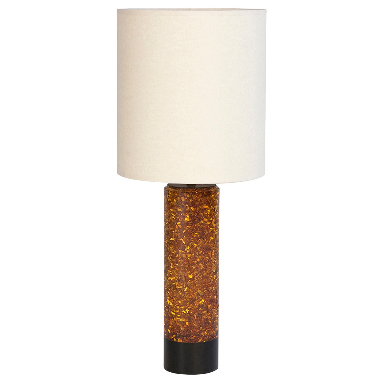 Speckle Resin Table Lamp For Sale